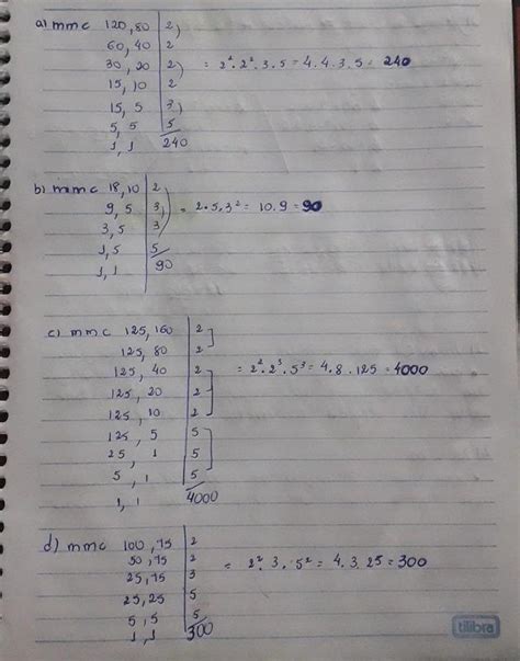 Decomponha Em Fatores Primos 120 - 19) Decomponha em fatores primos os números abaixo: a) mmc(120,80) b ...