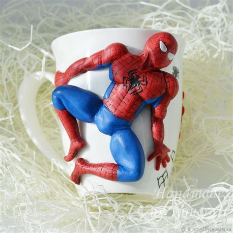 Кружка и ложка с человеком пауком Spiderman в интернет-магазине на ...