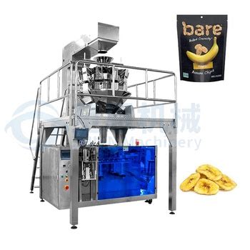 Automatic Weighing Doypack Pouch Bag Snack Plantain Banana Potato Chips