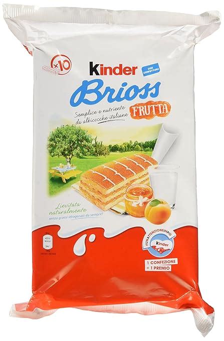 Kinder Ferrero Brioss Frutta 1 Confezione Da 10 Merende 280 Gr