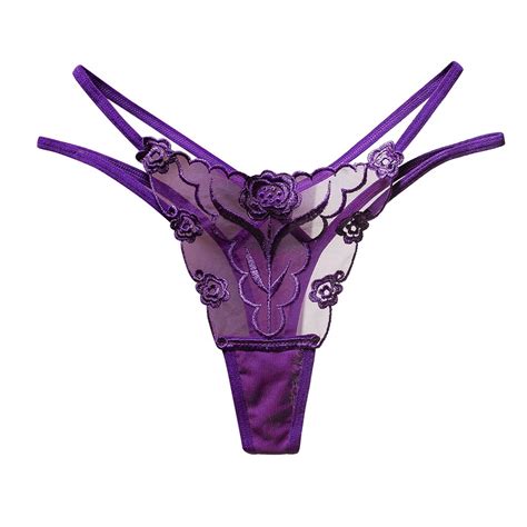 Lightning Deals Aoochasliy Womens Underwear Briefs Thong Bikini Thong