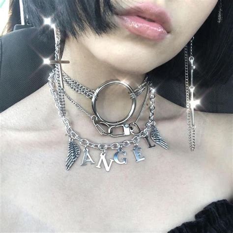 ۪۫° ꒰𝚠𝚒𝚗𝚠𝚒𝚗𝚜𝚞𝚠𝚞꒱ Jewelry Grunge Jewelry Necklace