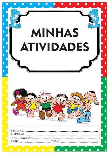 Capa Minhas Atividades Educação Infantil - Minhas Atividades Capa Educação Infantil