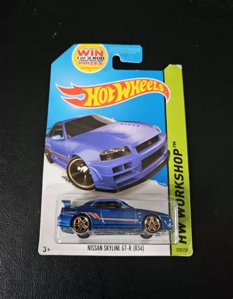 Hot Wheels Nissan Skyline Gtr R Long Card Picclick Uk