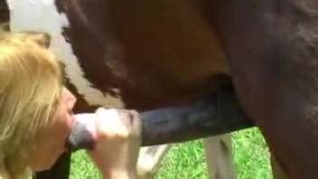 Soft Looking Blonde Happily Fucks A Hung Stallion