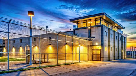 HighQuality Stock Photos of Secure Federal Prison Facilities Exterior ...