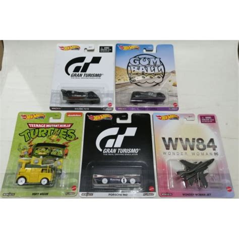 Hot Wheels Premium Gran Turismo Mazda 787B Porsche 962 Gumball Pagani TMNT Party Wagon Wonder