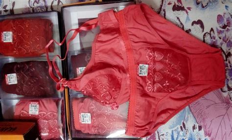 Buy PACK OF 3 Unique Soft Regular Fit Womens Bridal Love Lingerie Set BRA PANTY SET