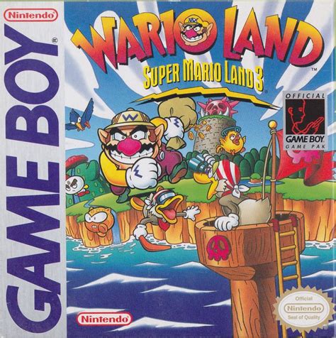 Wario Land: Super Mario Land 3 (1994) Game Boy box cover art - MobyGames