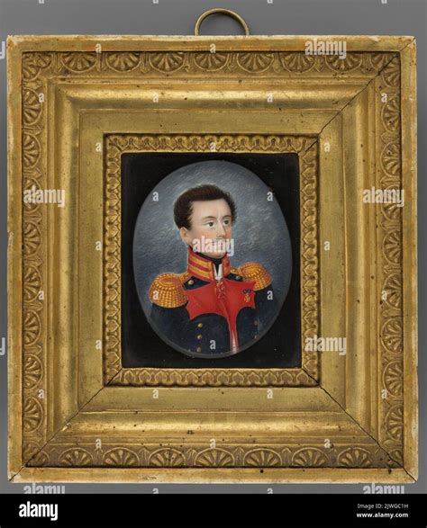 Portret pułkownika armii rosyjskiej unknown amateur painter Stock