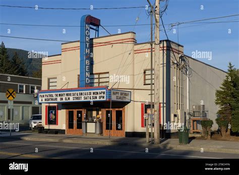 North Bend, WA, USA - October 8, 2023; Independent movie theatre in ...