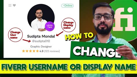 How To Change Fiverr Profile Username Or Display Name Fiverr Display