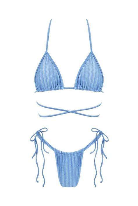 Rose Blue Bikini Set For Confident Style Mabi Swimwear