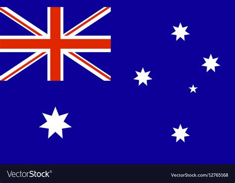 Flag australia Royalty Free Vector Image - VectorStock