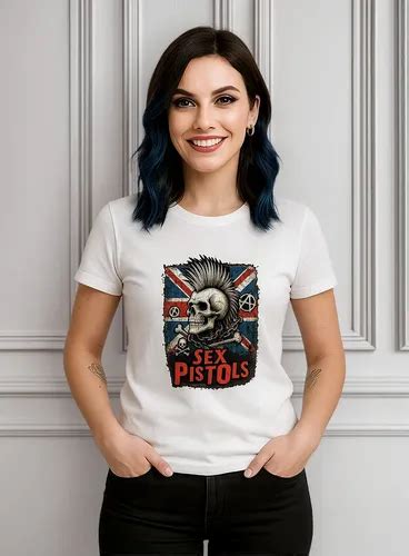 Camiseta Babylook Banda Sex Pistols Punk Rock Anos Design MercadoLivre