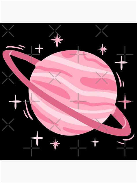 Mikrokosmos Pastel Pink Planet Poster For Sale By Serendipitousmt