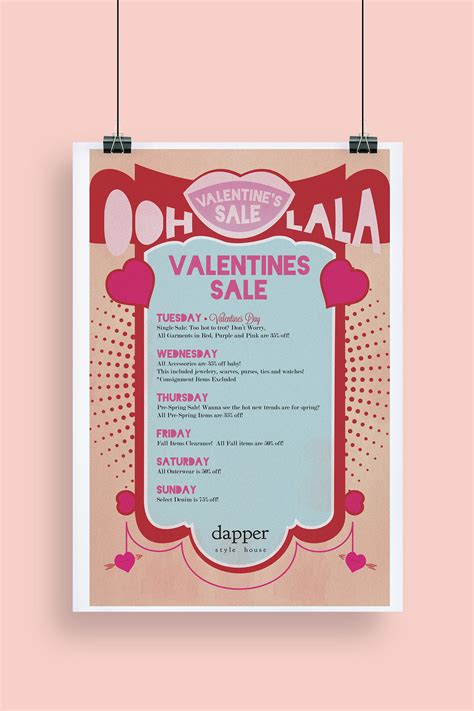 Valentines Day Poster Design on Behance