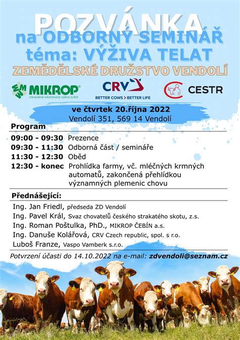 Den otevřených dveří ZD Vendolí | ČESTR