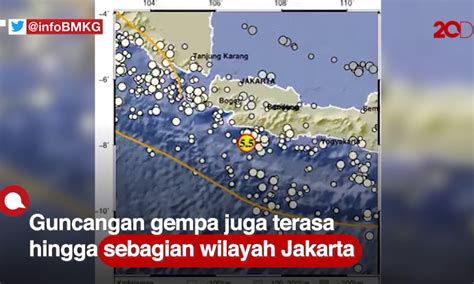 Guncangan Gempa Terasa Di Jakarta Berita Terkini