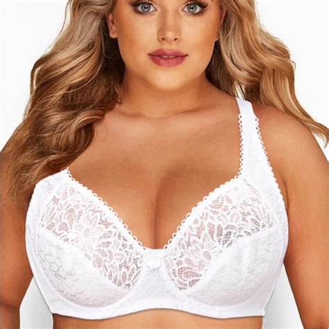 Plus Size Bras For Women Transparent Large Brassiere Sexy Lingerie Underwire Support Female