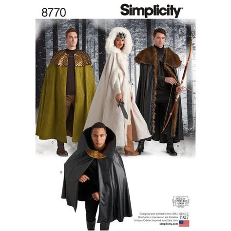 Cloak Pattern Cape Pattern Sewing Costume Sewing Patterns Simplicity