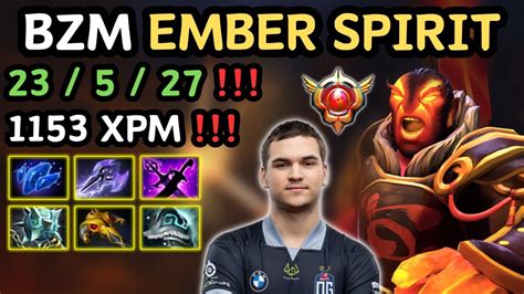 7 35c EMBER SPIRIT Midlane By BZM 69K DMG DEALT GrandMaster Tier