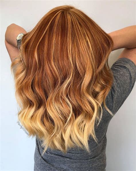 Copper Blonde Balayage Tresse