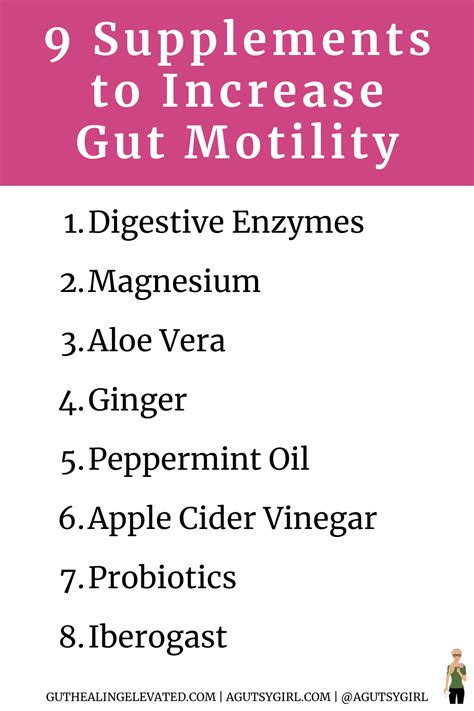 Supplements To Increase Gut Motility 12 Ways To Increase Gut