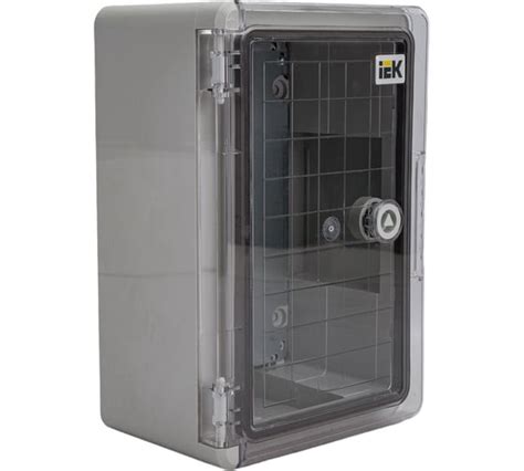 Корпус IEK ЩМПп пластиковый, 300х200х130мм, прозрачная дверь, УХЛ1 ...