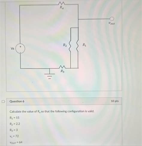 [solved] The Figure Is For Question 6 Ra Vout R2 R1 Vs R3 D Question