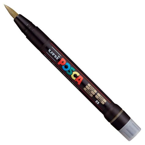 Posca Paint Pen Brush Pcf 350 Gold