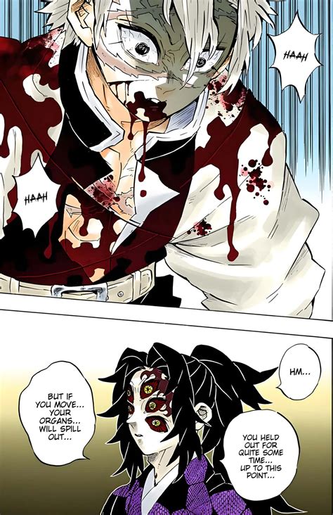 Download Demon Slayer Manga Intense Confrontation Wallpaper