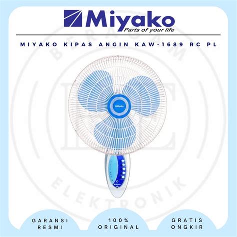 Jual Miyako Kipas Angin Dingding KAS 1689 RC PL Wall Fan 16 Inc Remot