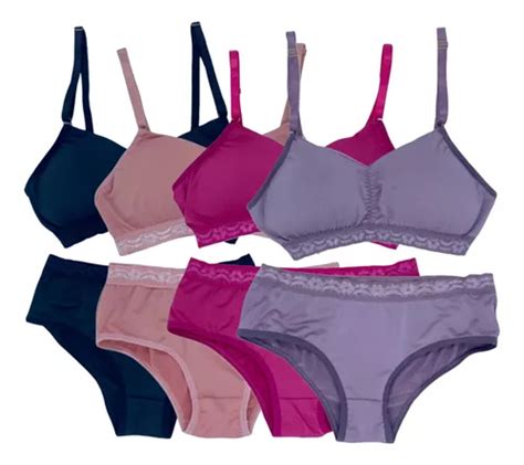 Conjunto Lingerie Menina Mo A Juvenil Pe As Parcelamento Sem Juros