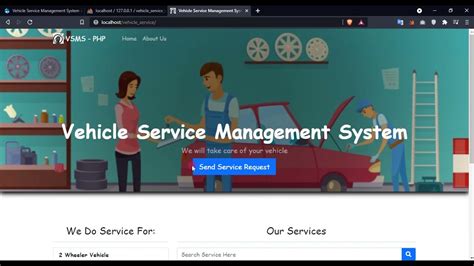 Vehicle Service Management System In PHP DEMO YouTube