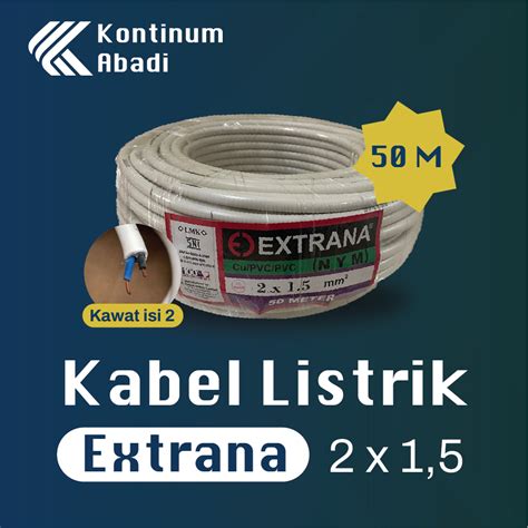 Jual KABEL LISTRIK EXTRANA NYM 2 X 1 5 Mm 2 X 1 5 Mm 2x1 5 KAWAT 50 M