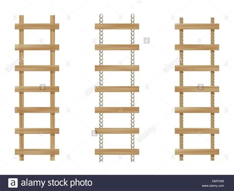 Wooden Ladders Isolated Stock Vector Image And Art Alamy