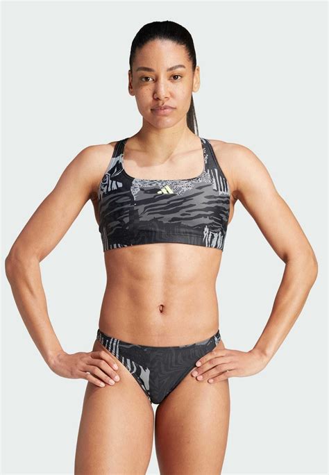 Adidas Performance Allover Graphic Bikini Grey Grey Five Carbon