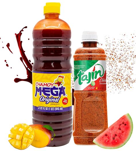 Buy Tajin Seasoning 14 Oz And Mega Chamoy Sauce 32 Oz Mexican Food