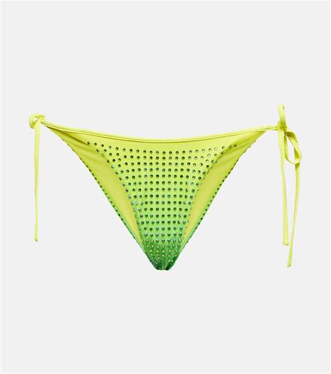 Self Portrait Embellished Bikini Bottoms Self Portrait