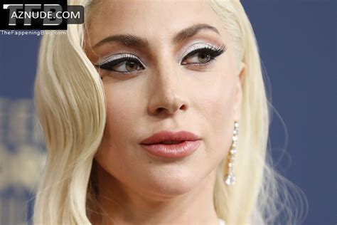 Lady Gaga Sexy Seen Flaunting Her Tits At The Screen Actors Guild Awards In Los Angeles Aznude