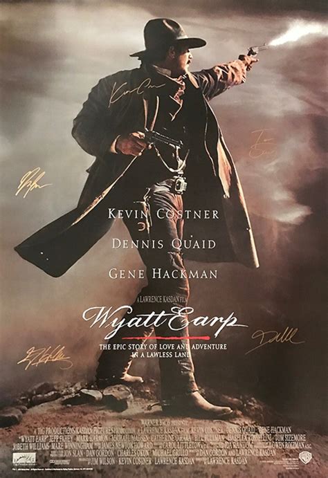 Signed Wyatt Earp Movie Poster Etsy