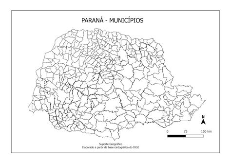 MAPA MUNICÍPIOS DO PARANÁ