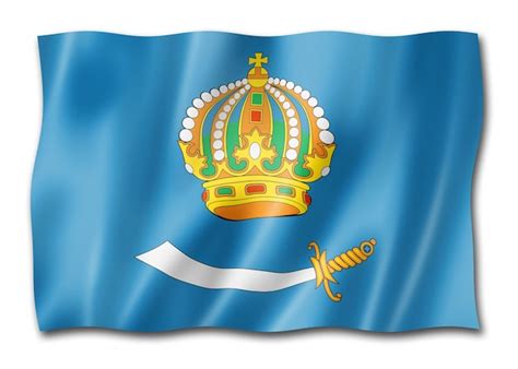 Premium Photo | Astrakhan state oblast flag russia