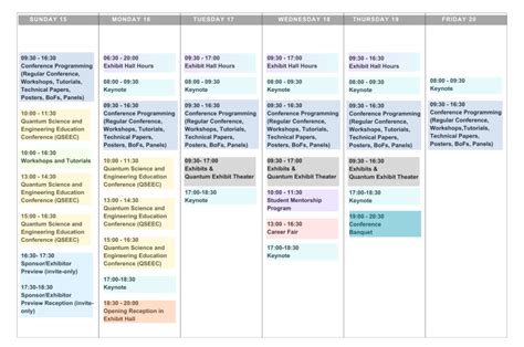 Week At A Glance Ieee Quantum Week