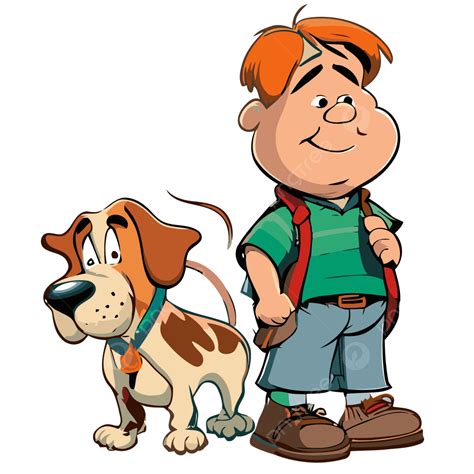 Henry And Mudge Vector Sticker Clipart Scooby Doo Character Jon And