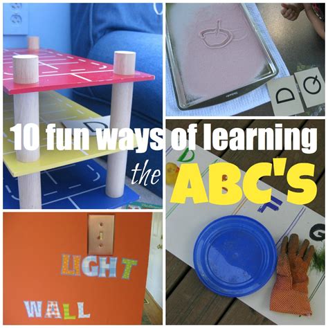 10 fun ways of helping kids learn the abc's