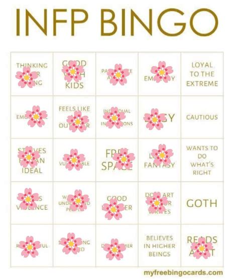 Infp Bingo Myers Briggs [mbti] Amino