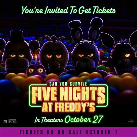 Fnaf Movie Tickets Release Date Revealed The Direct