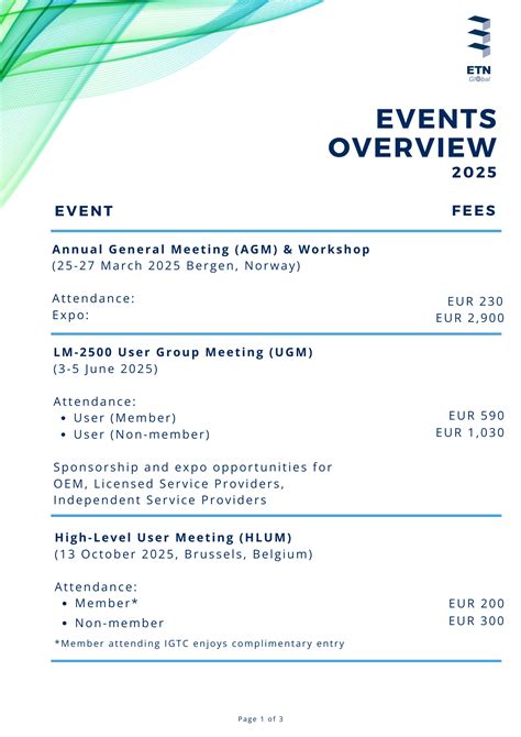 ETN Global publishes advanced notification for 2025 events - ETN GLOBAL